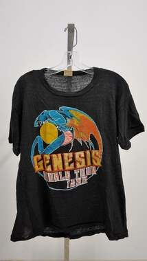 Vintage 1980 Genesis World Tour "Duke" Concert Shirt - Black (Size XL)